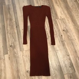 moda international knit dress Moda International Gray Knit Dress